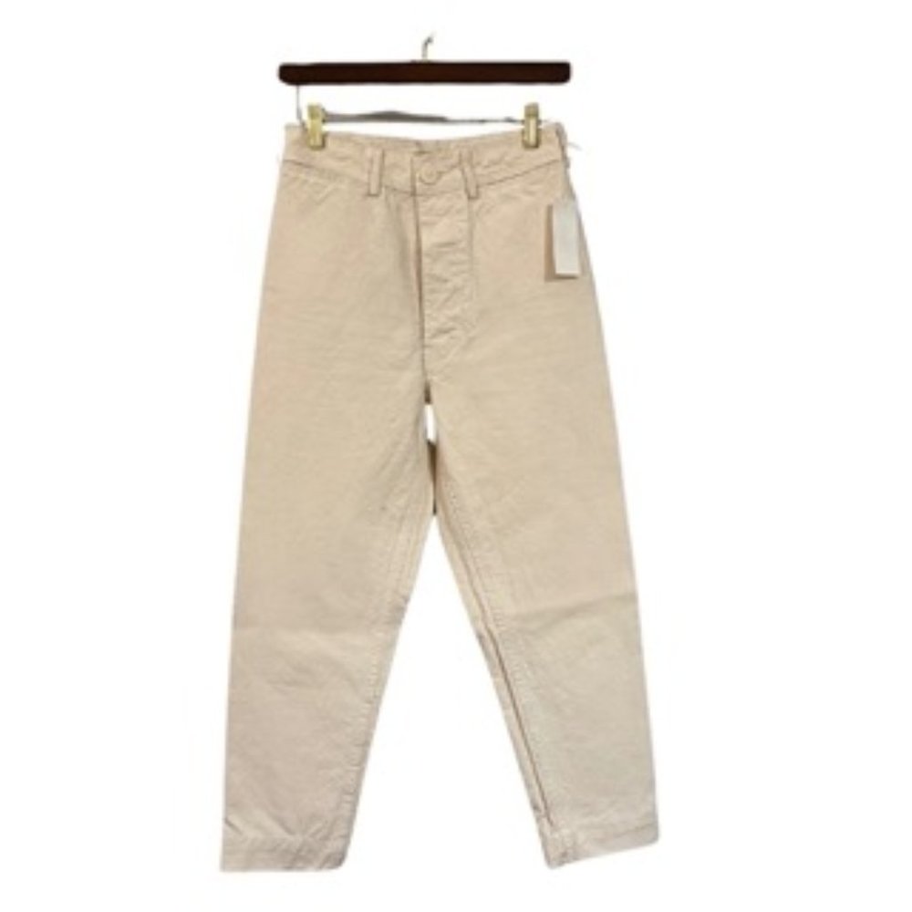Jesse Kamm Cream Straight Leg Pants